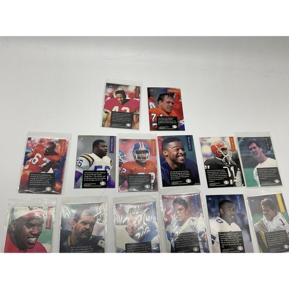 Vintage NFL Football Card Lot Playoff Series Stars Hall of Fame 90s Collectibles - Picture 8 of 10